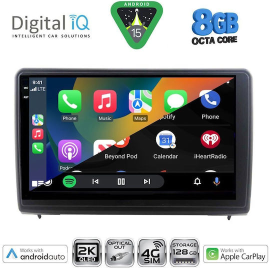Digital IQ Car Audio System for Ford EcoSport 2018-2023 Bluetooth USB WiFi GPS Apple CarPlay Android Auto with 10" Touch Screen