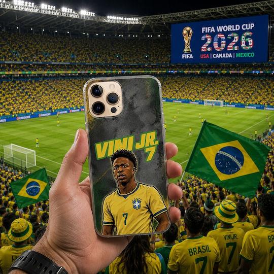 World Stars Collection Vinicius Junior OnePlus N10 5G Flexible TPU Transparent Silicone Case