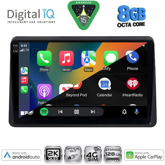 Digital IQ Ηχοσύστημα Αυτοκινήτου για Opel Movano Renault Master Nissan NV400 2020 (Bluetooth/USB/WiFi/GPS/Apple-Carplay/Android-Auto) με Οθόνη Αφής 10"