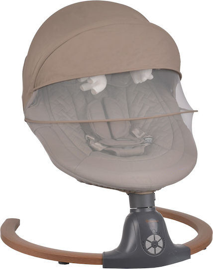 Bebe Stars Ηλεκτρικό Relax Μωρού Κούνια Fluffy με Μουσική Μπεζ για Παιδί έως 9kg