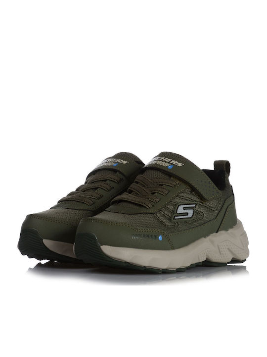Elite Sport Παιδικά Sneakers με Σκρατς Χακί