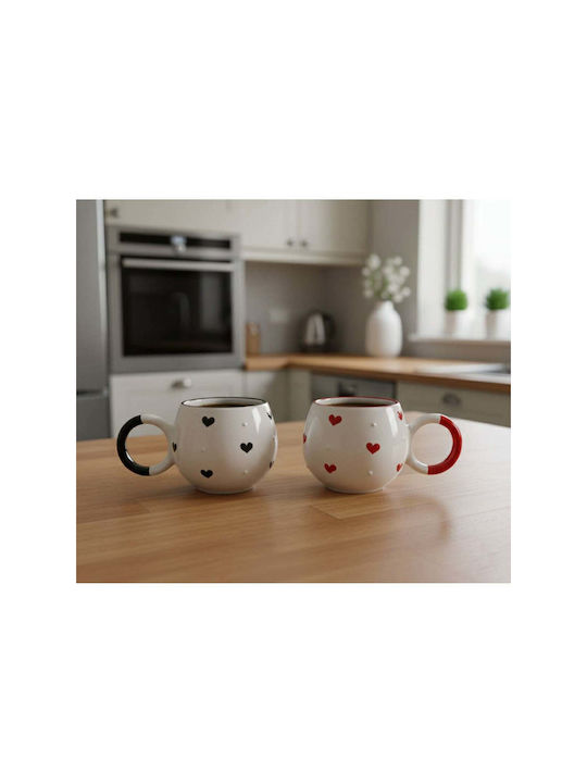 SteweHome Ceramic White Mug 200ml 2 Pieces