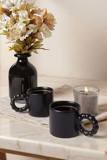 SteweHome Keramiktasse Schwarze 260ml 2 Stück