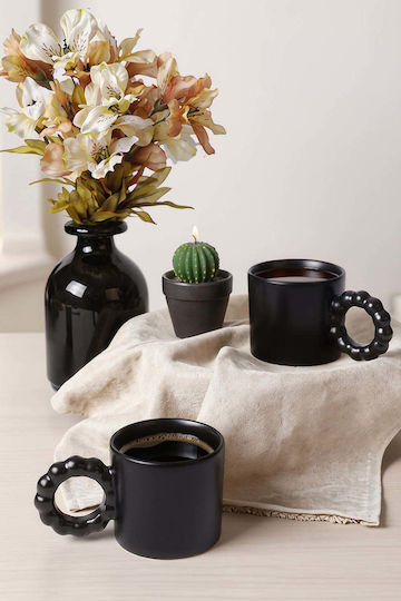 SteweHome Keramiktasse Schwarze 260ml 2 Stück