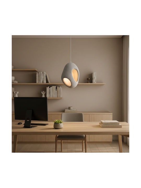 Alista Home Lumini Suspendate Gri Cu Bază De Bec E27 Înălțime Reglabilă
