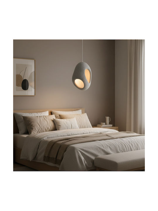 Alista Home Lumini Suspendate Gri Cu Bază De Bec E27 Înălțime Reglabilă