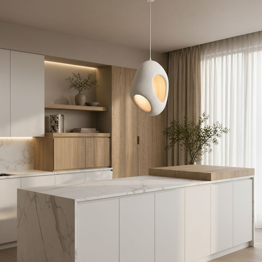 Alista Home Lumini Suspendate Alb Cu Bază De Bec E27 Înălțime Reglabilă
