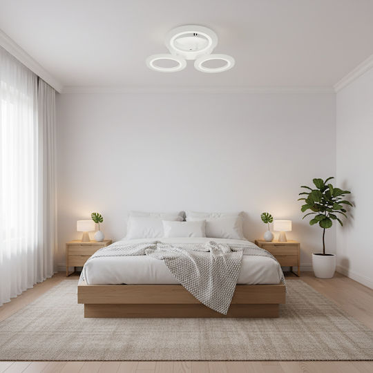 Alista Home Таванна плафониера Бяла с Интегриран LED