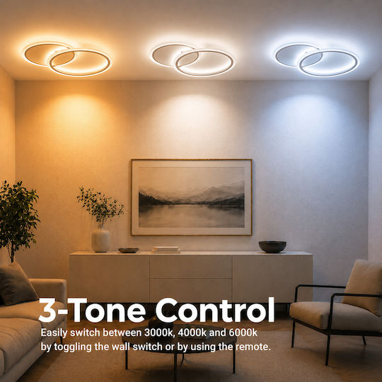 Alista Home Πλαφονιέρα LED με Τηλεχειριστήριο Alista Home Πλαφονιέρα LED με Τηλεχειριστήριο