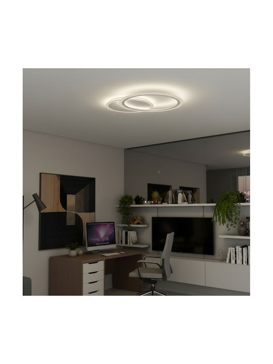 Alista Home Πλαφονιέρα Οροφής Λευκή με Ενσωματωμένο LED και Τηλεχειριστήριο