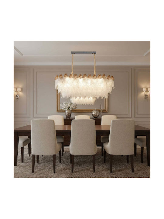 Alista Home Candelabru cu Cristale Auriu Alista Home Candelabru cu Cristale Auriu
