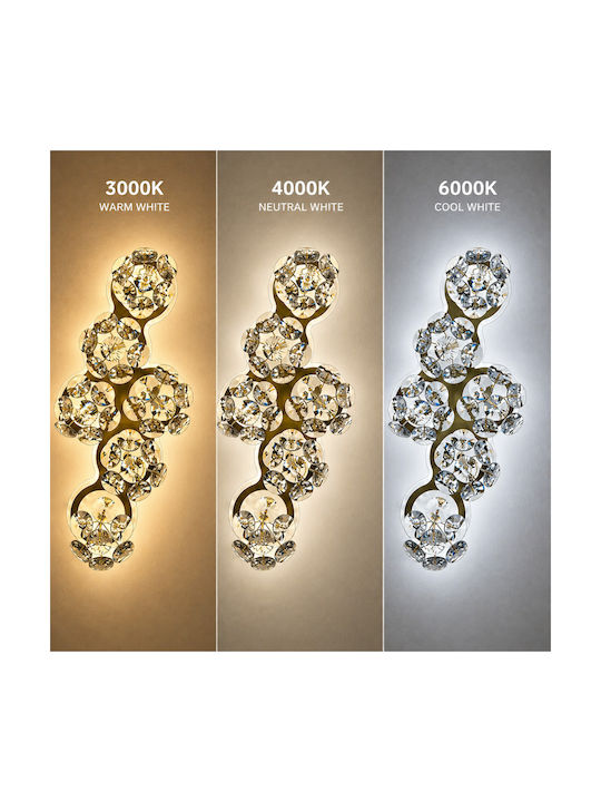 Alista Home Lampă De Perete Modernă Cu LED Integrat Și Lumină Albă Naturală Auriu