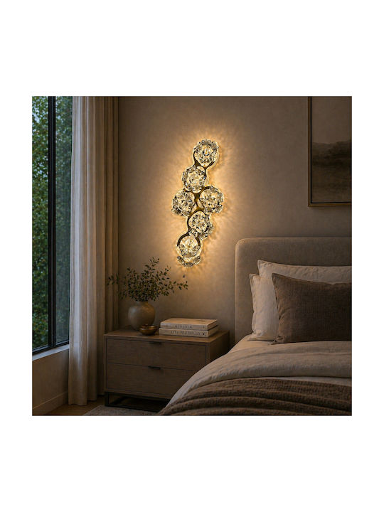 Alista Home Lampă De Perete Modernă Cu LED Integrat Și Lumină Albă Naturală Auriu