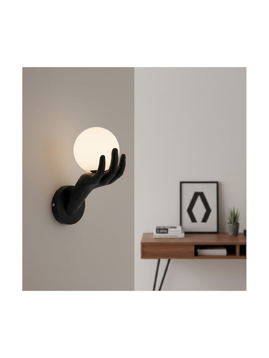 Alista Home Corp de Iluminat de Perete Modern cu Soclu E27 Negru 15x30cm