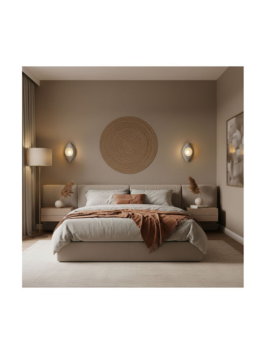 Alista Home Modern Lămpi de Perete cu Dulie E27 Gri 30x20x11cm