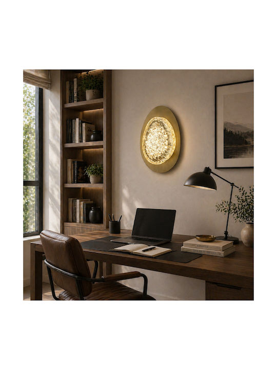 Alista Home Lămpi de Perete Moderne cu LED Integrat și Lumină Albă Naturală Auriu