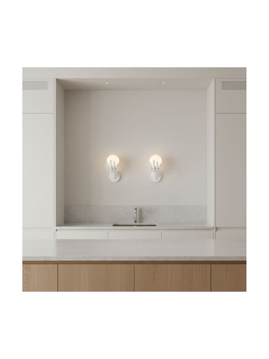 Alista Home Corp de iluminat de perete modern cu soclu E27 alb 15x30cm