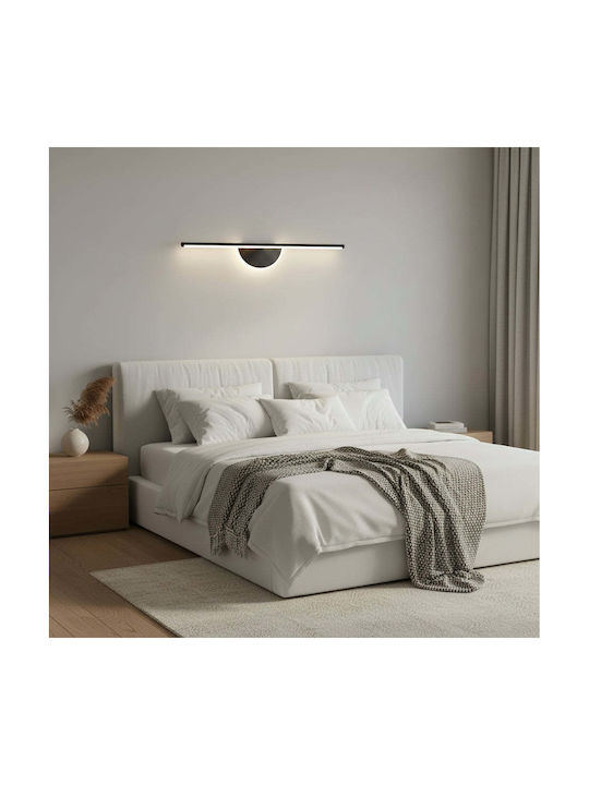 Alista Home Lampă de Perete Modernă cu LED Integrat și Lumină Albă Naturală Neagră