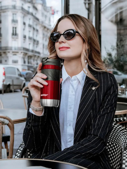 Contigo Μπουκάλι Θερμός Ανοξείδωτο BPA Free 470ml Red με Λαβή