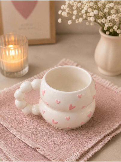 SteweHome Ceramic Pink Mug 325ml