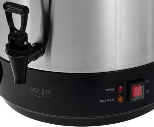 Adler Συσκευή Αποστείρωσης για Βαζάκια 2500W με Χωρητικότητα 28lt Γκρι