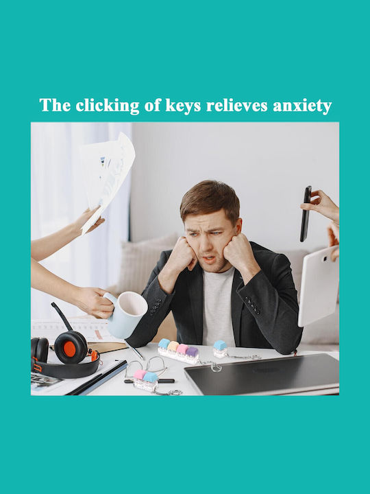 Stress Relief Keyboard Keychain Triple 11mod155