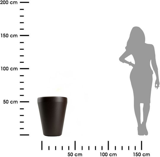 HowHomely Vază Pentru Plante Maro 51.2cm