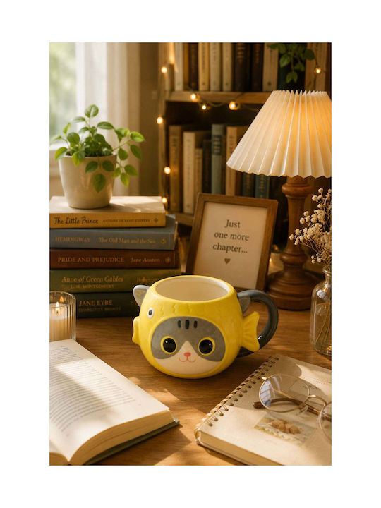 SteweHome Ceramic Mug With Lid White