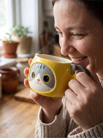 SteweHome Cană Ceramică Cu Capac Albă