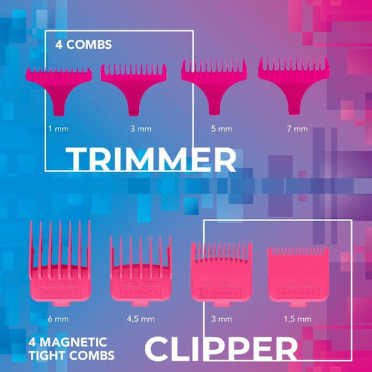 GammaPiu Protege Clipper Professional Rechargeable Hair Clipper Kit Blue