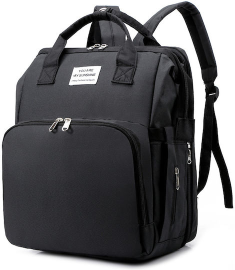 Queen Mother Bag-Bed Backpack "you Are My Sunshine" Black