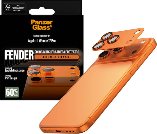 PanzerGlass Fender Handy-Kameraschutz Metallrahmen Orange Für iPhone 17 Pro