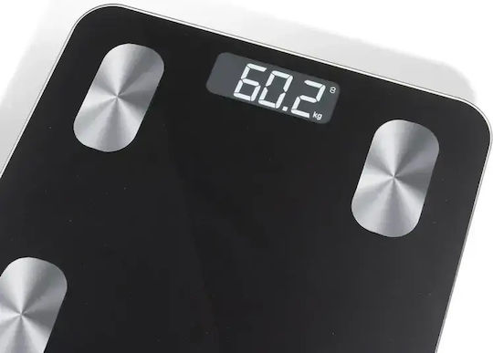 Tunturi Smart Badezimmerwaage 180kg mit Bluetooth Schwarze 14TUSSP001