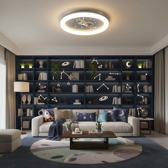 Alista Home Πολύφωτο Παιδικό Φωτιστικό Πλαφονιέρα από Μέταλλο 49W με Υποδοχή E27 Λευκή