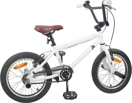 vidaXL 16" Παιδικό Ποδήλατo BMX Λευκό