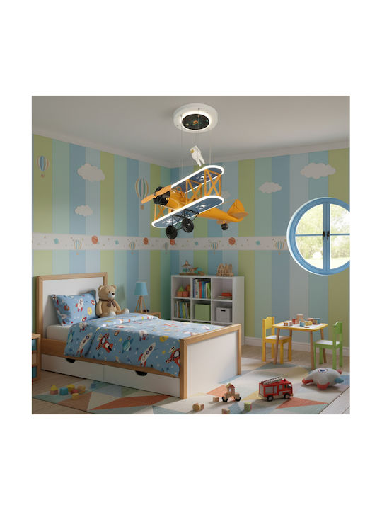 Alista Home Candelabru pentru copii suspendat 80W cu soclu E27 portocaliu