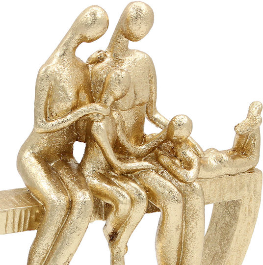 Decorative Polyresin 20x7x25 Family Gold Keskor 67384
