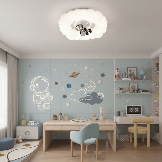 Alista Home Chandelier Kids Ceiling Light Mount Ceiling Light 75W with E27 Socket White