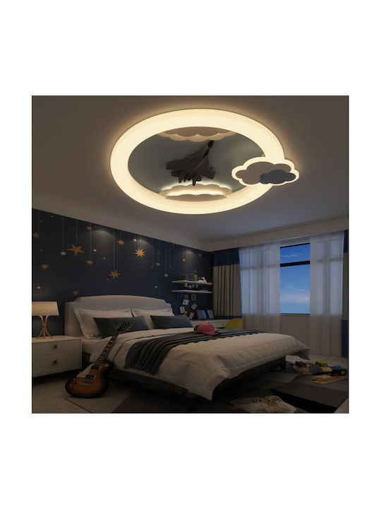 Alista Home Πολύφωτο Παιδικό Φωτιστικό Πλαφονιέρα 72W με Υποδοχή E27 Γαλάζια