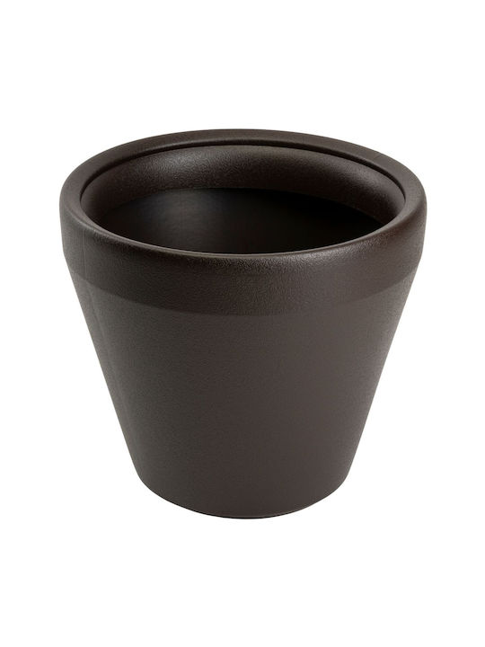 HowHomely Pflanzgefäß Mokka 34,9 cm