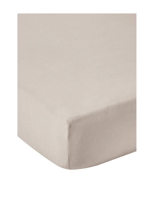 Living Home Super-Double Bed Sheet With Rubber Hugger 160x200+40cm Basalt