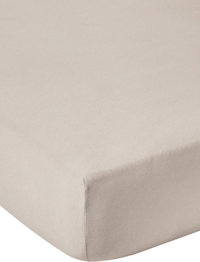 Living Home Super-Doppel Bettlaken mit Gummibettlaken 160x200+40cm Basalt