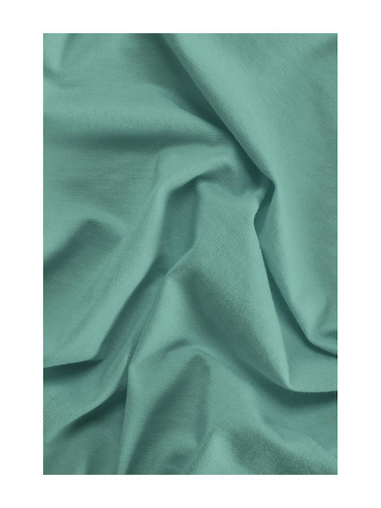 Living Home Super-Double Bed Sheet With Rubber Hugger 160x200+30cm Aqua