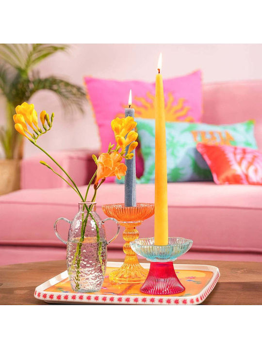 SteweHome Glass Candle Holder 10x10cm Various Colors