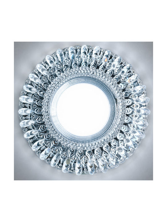 Alista Home Spot Rotund Din Sticlă Încorporat Cu LED RGB Alb Alista Home Spot Rotund Din Sticlă Încorporat Cu LED RGB Alb