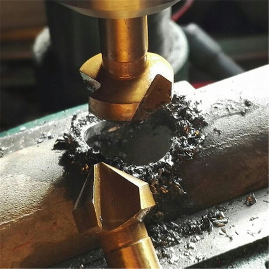 Falon-Tech Konkisches Bohrmaschine HSS mit Zylindrischem Bohrer Spitze für Metall 5-60mm