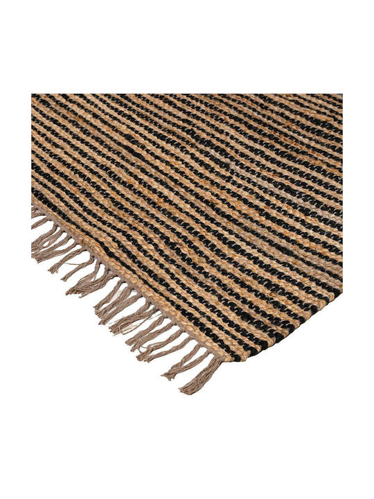 Fylliana Rectangular Jute Rug Black-Brown 120x180cm