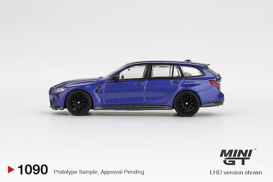 Model Mașină BMW M3 Touring Competition Portimao Blue Metalizat 2023 Scara 1:64 Mini GT MGT01090-L
