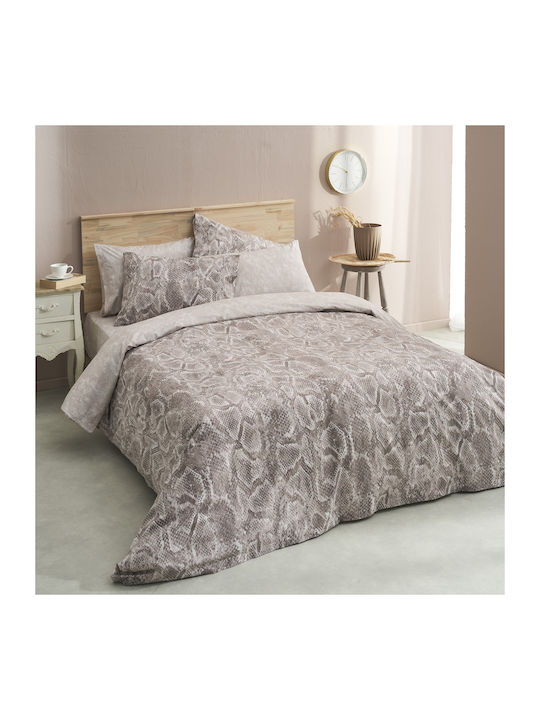 Charalambidis Textiles Κουβερλί Μονό από Βαμβάκι & Πολυεστέρα Μπεζ 160x220cm