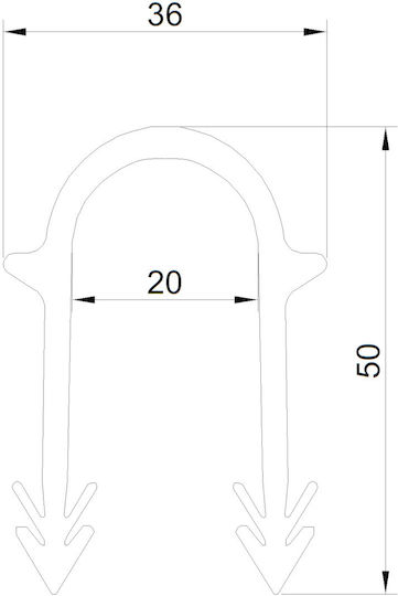Tacera Clips 50mm 250 Pcs In Package
